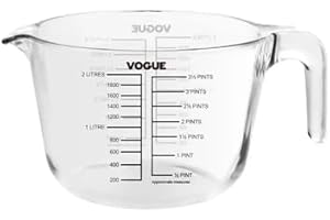 NISBETS LIMITED Vogue Glass Measuring Jug 2375ml - measuring Pitcher for Cooking, Baking, Dishwasher and Microwave Safe DP118