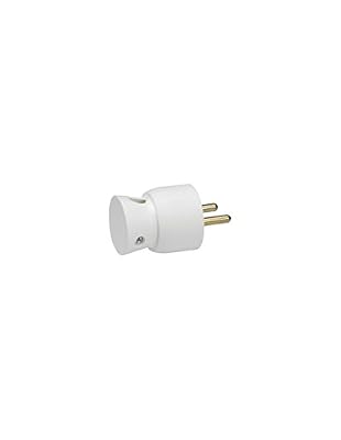 Legrand LEG93901 Fiche 2p+t monobloc 16 A sortie câble dessous Blanc