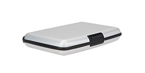 Preisvergleich Produktbild Yuhemii Aluminium Kreditkarte Halter Aluminium Sicherheit Portemonnaie Silber