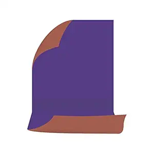 Boltove Exact 6FT X 9FT Non-Transparent 2-in-1 Photography Backdrop Background Chromakey, 2 Colors in Single Backdrop (Purple and Brown)