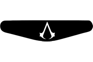 DECUS SHOP Decus-Shop Play Station PS4 Lightbar Sticker Aufkleber Assasions Creed (schwarz)