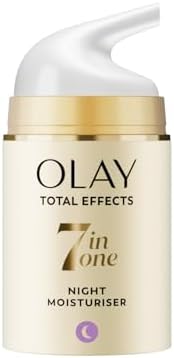 Olay Total Effects 7in1 Crema Notte Antietà – Crema Viso Idratante Con Niacinamide E Vitamina C – Combatte 7 Segni Dell’Invecchiamento Cutaneo Per Una Pelle Dall’Aspetto Giovane – 50ml