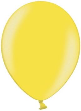 Puffin Balloons 12 inch Metallic Yellow 25 pack