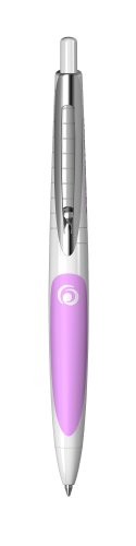 Herlitz my.pen Gel-Kugelschreiber my.pen mit Druckmechanik, weiß/pink, inlusive Tintenpatrone, löschbar