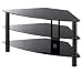 Produktbild SERANO s100cg12 X schwarz TV Ständer für bis zu 106,7 cm Fernseher Metall und Glas