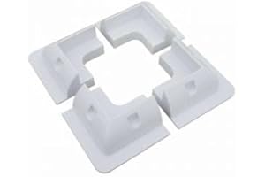 FALCON WORLD CLASS TECHNOLOGY 4 Piece ABS Solar Panel Corner Mounting Kit for Motorhomes and Caravans - White
