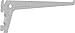 Element System Pro-Support Bracket Single Row, Pack of 2, 7 CM, 3 colours, Length 20 CM, Wall Shelf, White, 18133-00003
