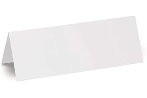 MAUL badge nominatif 21 x 7,5 cm (100 pièces) | Porte badge en carton pour bureau, séminaires et ateliers | Porte nom inscriptible avec stylo à bille, marqueur, stylo | Réversible | Blanc