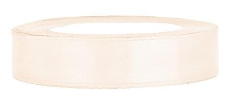 Satinband Dekoband 12 mm breit (hell crèmefarben)