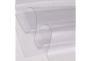 DAKAR TENDA SUD PVC TRASPARENTE Plastificato Cristal 100% IMPERMIABILE, Mille usi, Altezza rotolo 140 cm,Doppio spessore, Vendita al mezzo Metro Lineare (SPESSORE 0,70 MM) 650g/m2