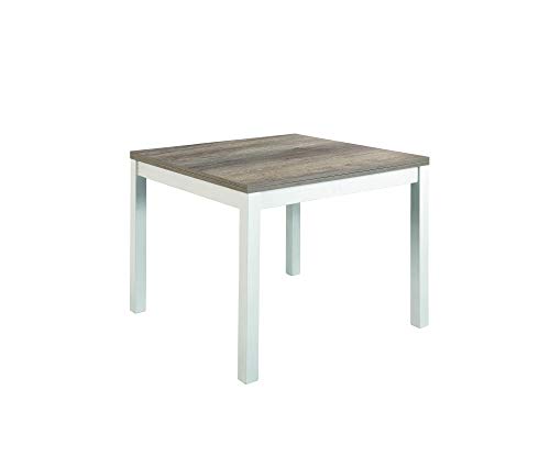 Fashion Commerce FC839 Tavolo Allungabile, Legno, Multicolore, 90x90 cm