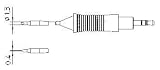 punta cautin weller sp23l Punta de soldadura para WMRP/1,3 x 0,4 mm.
