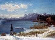 MerchDistributor Lake Tahoe In Winter By Albert Bierstadt Digital Print Poster 23.41x17.05 Inches