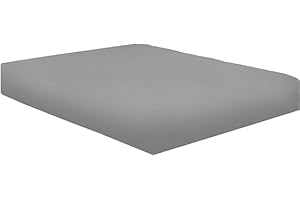 NIYS LUXURY BEDDING Finest 100% Egyptian Cotton 16" 40CM Extra deep Fitted Sheets 15 Colours Single Double King Super King (Silver, King)