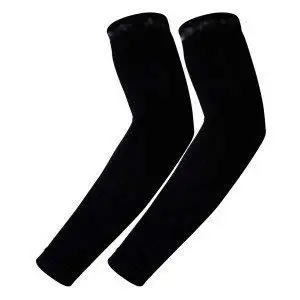 Shivam Enterprises Arm Sleeves for Men and Women (Black, Free Size)