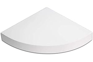 KASAHOME Mensola Angolare MDF Mensola da Parete Scaffale Pensili a Scomparsa Arredamento 24x24 cm