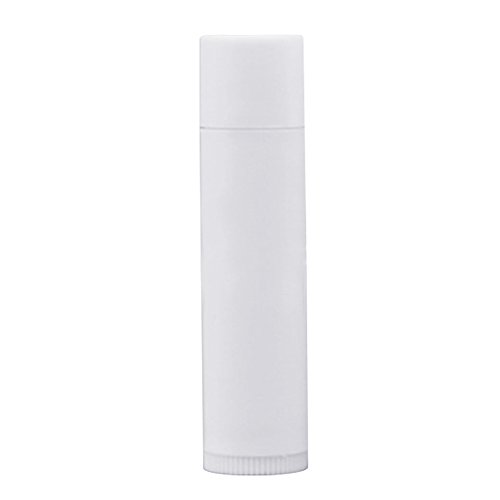Vococal® 25 Stk 4,2G Nachfüllbare Leeren Kunststoff Lippenbalsam / Lippenstifte Stick Tube Flasche Behälter, Weiß - 2