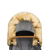 Bjällra of Sweden Collier en fourrure pour poussette Taille L Nature