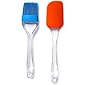 aanya enterprise Spatula and Pastry Brush Set, Oil Brush for Cooking, Silicon Brush for Kitchen(Set of2)18 Centimeters