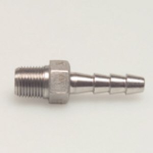 Edelstahl Schlauchtülle V4A, 3/8" AG x 10mm Tülle aussen