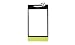 Produktbild Touchscreen Front Glass Glas Scheibe Touch für HTC Windows Phone 8S Gelb Yellow NEU!