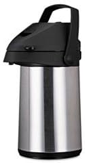 Direct Brew/Serve Insulated Airpot with Carry Handle, 2.2 L, Stainless Steel - Sold As 1 Each