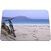 Produktbild mountain bike leaning on a beach dune - Gaming Mouse Pad - Mouse Pad - 10.24"x8.27" inches