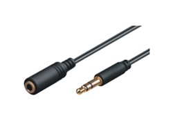 Preisvergleich Produktbild Mcab 3.5MM Jack Extension 1.5M BK