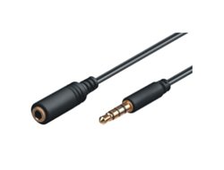 Preisvergleich Produktbild Mcab 3.5MM Jack Extension 2.0M BK