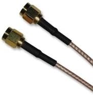 Amphenol Connex 135101-01-06.00 RG-316 Cable, SMA Straight Plug To SMA Straight Plug, 50 Ohm Impedance, 6" Length