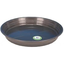 Soucoupe Pour Plantes - Diamètre 21,5 Cm, Couleur Taupe - Bac De Récupération D'Eau Pour Pots De Fleurs - Plastique Léger Et Résistant - 10