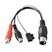 Produktbild Audio-Adapter Diodenstecker > 2 Cinchkupplung DC2L - DIN-Stecker 5-polig > 2 Cinch-Kupplung mit Lüsterklemme (nur für Aufnahme) - 0,20 m