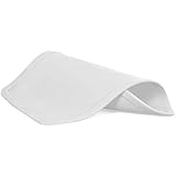 foofu Futtermatte, Fressnapfunterlage, Napfunterlage, Matte aus antibakteriellem Silikon - weiß