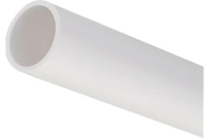 MACHSWON Tubo de PVC de 21 mm de diámetro interior, 25 mm de diámetro exterior y 200 mm de longitud, tubo rígido de plástico redondo de alto impacto para manguito de cable de drenaje (blanco)