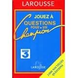 QUESTIONS POUR UN CHAMPION. Livre-jeu 1997