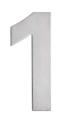 Preisvergleich Produktbild Hausnummer 1 Edelst rostfrei 155 mm 155 mm