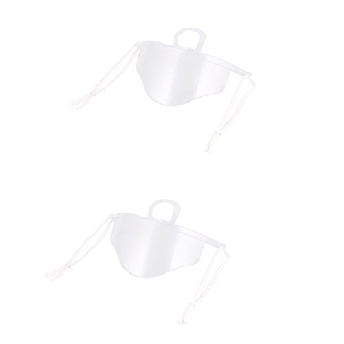 Preisvergleich Produktbild DealMux Kunststoff Kantine Anti-Beschlag-Elastikband Gesicht Respirator 2ST w Rages