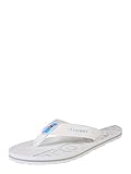 Label Patch/Label Flag Tommy Hilfiger Damen Iridescent Detail Beach Sandal Zehentrenner, Weiß (Whisper White 121), 40 EU