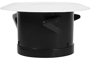 DIOCHE Okrągła Kratka Wentylacyjna 100Mm Mouth Vmc 100Mm Dragon X2 Sufitowy Dyfuzor Doprowadzający Powietrze do Budowy Powietrza Osłona Anemostatu Węża Wentylacyjnego (100Mm) (100 mm)