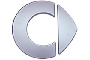 QINGxun Logo in Rete di Ventilazione Anteriore, Adesivo Decorativo per Copertura dell'Etichetta Snap-on della Griglia Dell'auto, Stile Esterno, per Mercedes Smart Fortwo ForFour 450 451 453,451A