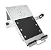 Produktbild ICY BOX IB-MSA100-LH Laptophalterung oder Tablethalterung, Zubehör für VESA 100x100 Befestigung, Breite verstellbar, Fixierung, Griff, Aluminium