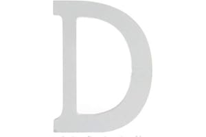 Yuna Legno Lettere A-Z Retro Fai da Te Decorazione per la casa caffetteria Abbigliamento Negozio Feste di Matrimonio Bianco, Altezza 11 cm, Legno, White, Large (D)