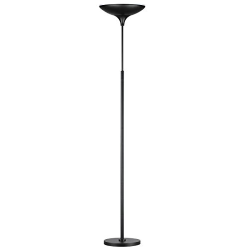 Preisvergleich Produktbild Globe Elektrische LED Stehleuchte Stehlampe, Energy Star zertifiziert, dimmbar, Super Hell, 43 W, 3000 Lumen, schwarz Satin Finish, 1 x 43 W Integrierte LED, 12784