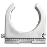 Kopos 100 Stück Klemmschelle M20 20mm anreihbar Clippschelle für Stangenrohr aus PVC