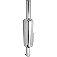 HK CHOTA PUNJAB (SHORT PUNJAB) Silencer,Silver Chrome Plated compatible with NEW ROYAL ENFIELD (JI SEIRES) CLASSIC REBON 350 /BULLET 350/ METEOR 350