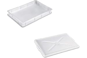 CASSETTA PORTAIMPASTO + COPERCHIO "GIGANPLAST" mod.service cm.60X40X10h BIANCA