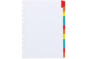 Jeu de 12 intercalaires mensuels bristol blanches - Maxiburo