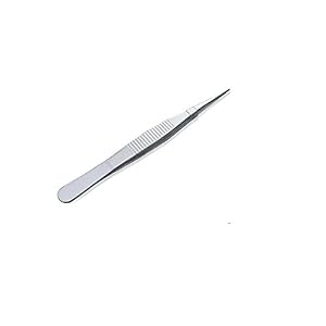 2Pcs Professional Stainless Steel Forceps Tweezers Straight and Curved Tip Precision Eyebrow and Splinter Removal… - Image 3