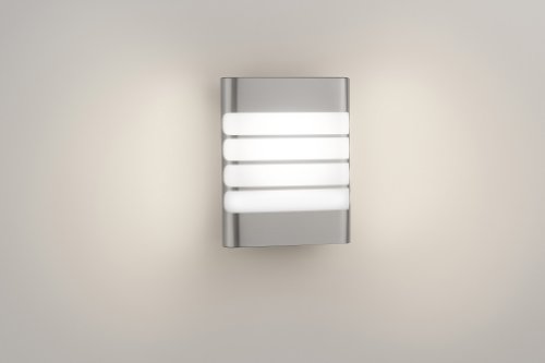 Philips LED Wandaußenleuchte Raccoon, Edelstahl, 172734716 - 4