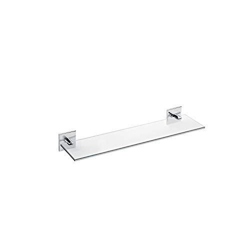 Bath+ by Cosmic Duo Square Estante DE Vidrio 40CM, Cromo, 40 cm